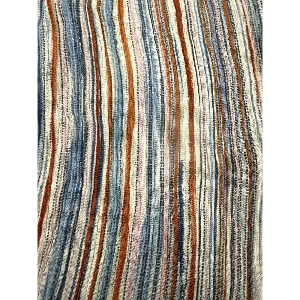 Karen Kane Tiered Midi Skirt Multicolor Elastic Tie Waist Womens Size L Rayon - Picture 9 of 9